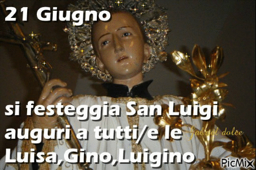 San Luigi Gonzaga - Gratis animeret GIF