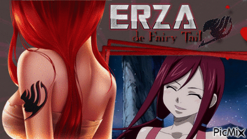 Erza de Fairy Tail - Zdarma animovaný GIF