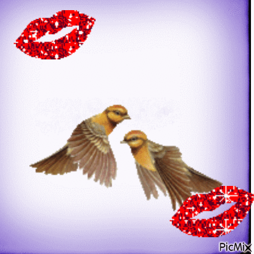 Les oiseaux - Bezmaksas animēts GIF