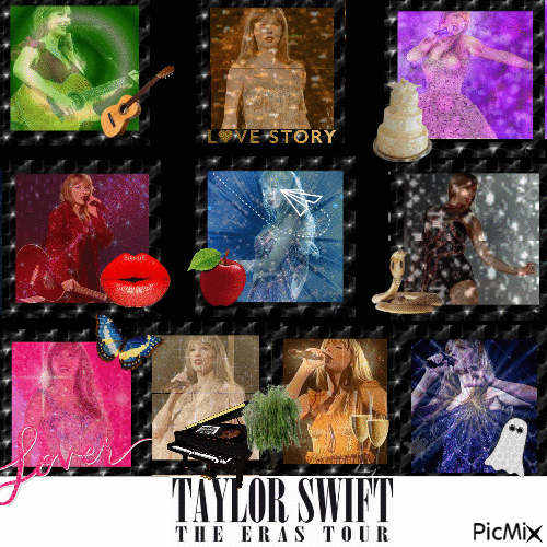 Taylor Swift Era Outfits - Бесплатный анимированный гифка