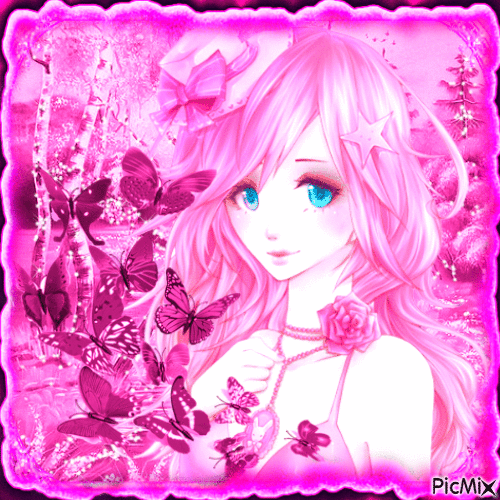 En rose....concours - Free animated GIF