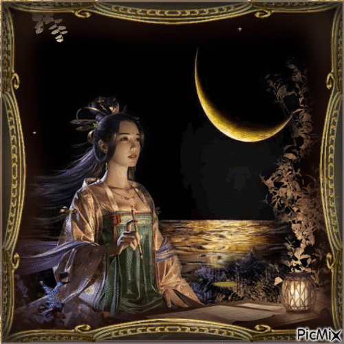 Geisha at Night - Δωρεάν κινούμενο GIF