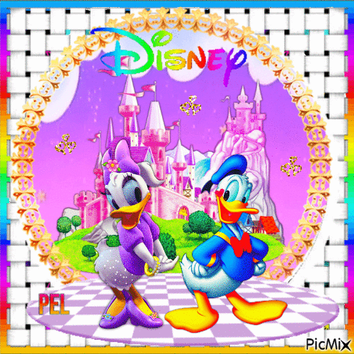Daisy et Donald Duck - Бесплатный анимированный гифка