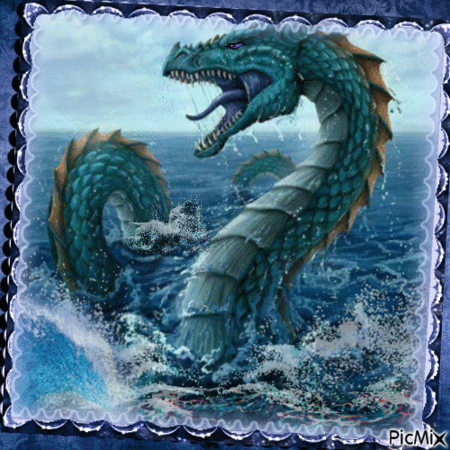 Dragón marino - GIF animé gratuit