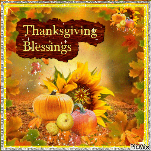 Thanksgiving Blessings - Ingyenes animált GIF