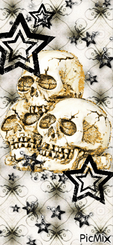 sparkle skull - 免费动画 GIF