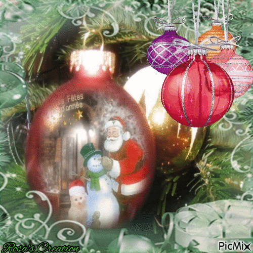 Concours : Boule de Noël - GIF animé gratuit