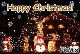 Happy Christmas - Бесплатни анимирани ГИФ