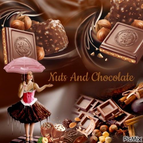 Nuts And Chocolate - gratis png