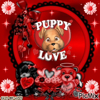PUPPY LOVE - Zdarma animovaný GIF