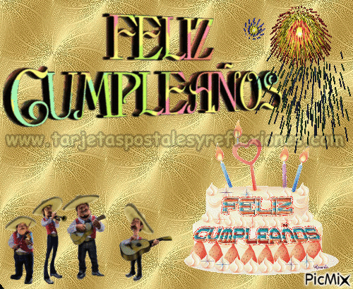 Feliz cumpleaños - Бесплатный анимированный гифка