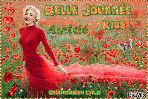 MARILYN COQUELICOTS - Free animated GIF