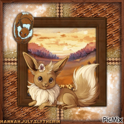 {♣☼♣}Cute Eevee in a Field{♣☼♣} - GIF animé gratuit