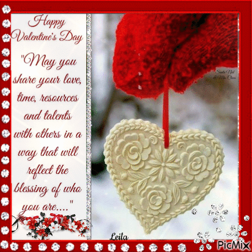 Happy Valentines Day. May you share...... - Бесплатный анимированный гифка