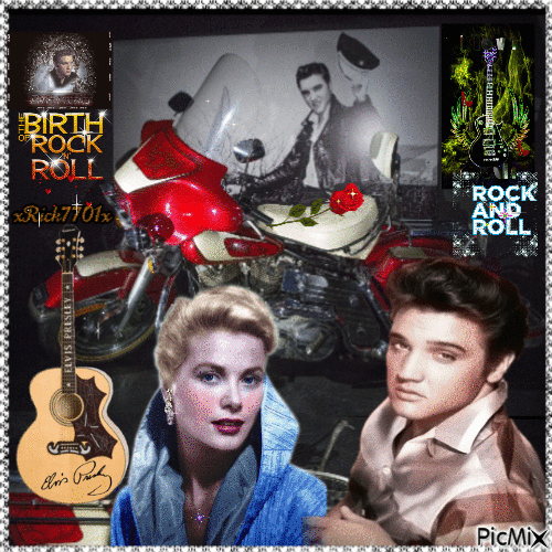 Elvis  back  in 1958    5-17-22   by xRick7701x - GIF animasi gratis