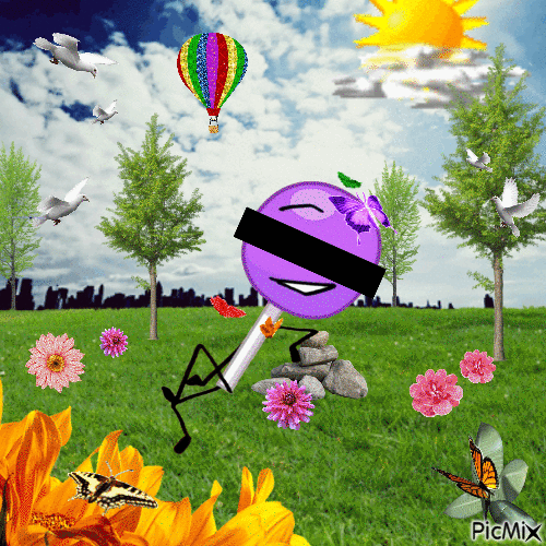lollipop in her happy place - Ingyenes animált GIF