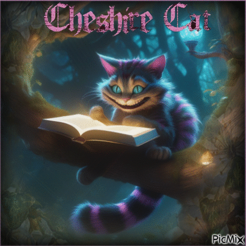 Concours : Chat de Cheshire - GIF animado grátis