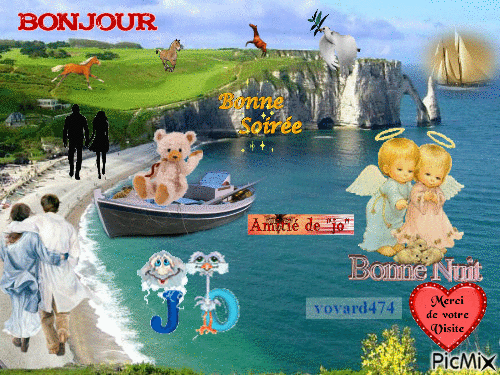 Bonne Soirée_Etrétat_JO_Calais_2015 - Free animated GIF