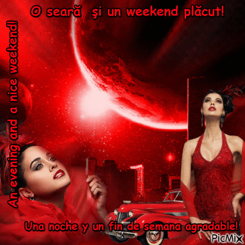 An evening and a nice weekend!x1 - GIF animate gratis