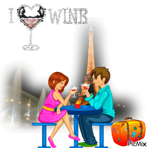 I Luv Wine - GIF animasi gratis
