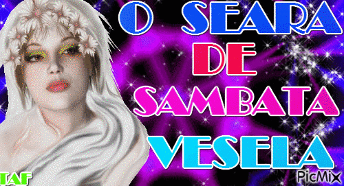 O seara  de  sambata  vesela - Бесплатный анимированный гифка