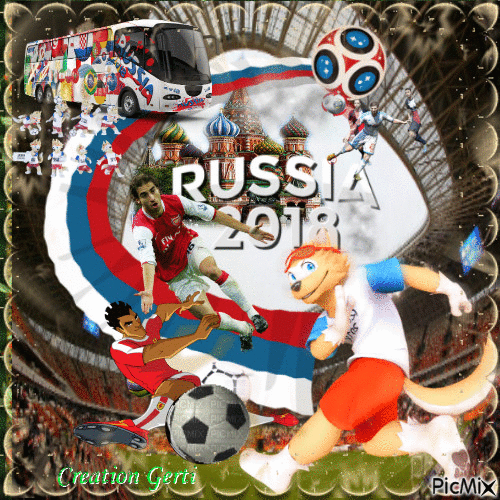 RUSSIA 2018 - Бесплатный анимированный гифка