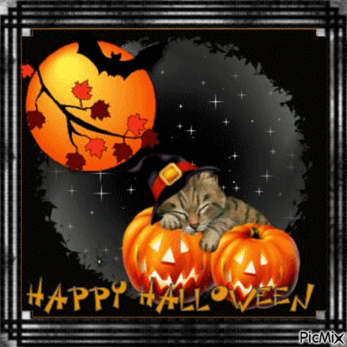 Happy halloween - Animovaný GIF zadarmo