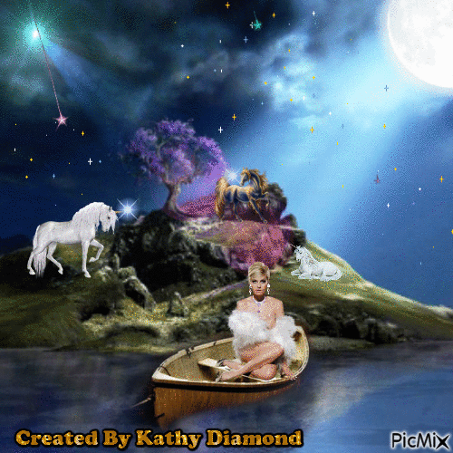 Unicorn Island - GIF animate gratis