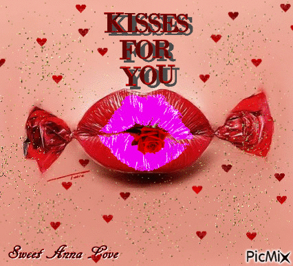 KISSES - Бесплатный анимированный гифка