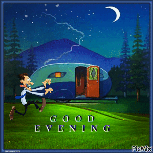 Good Evening - Бесплатный анимированный гифка