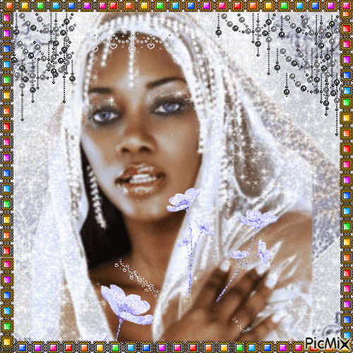 Lady Afrika, bride - Ingyenes animált GIF