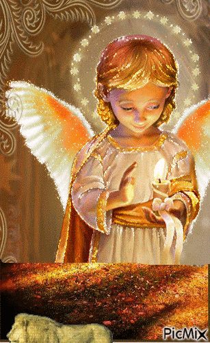 Ángel y Dios - Gratis animerad GIF