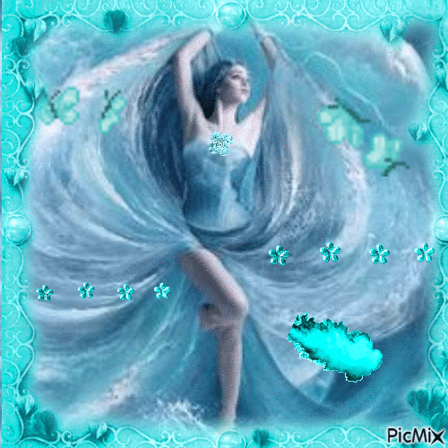 Magique en turquoise - Free animated GIF