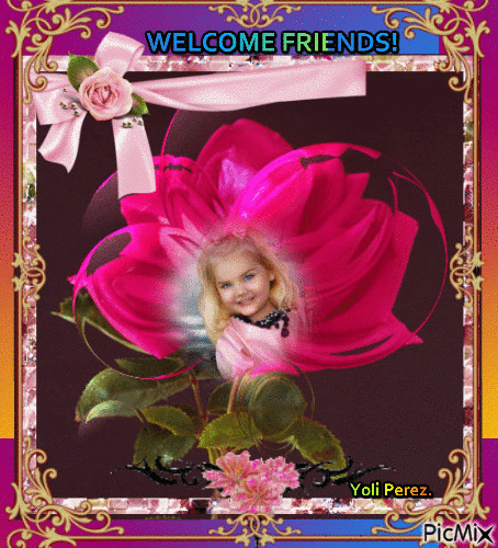Welcome Friends. - Free animated GIF