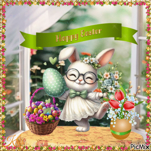 Joyeuses Pâques - GIF animado gratis