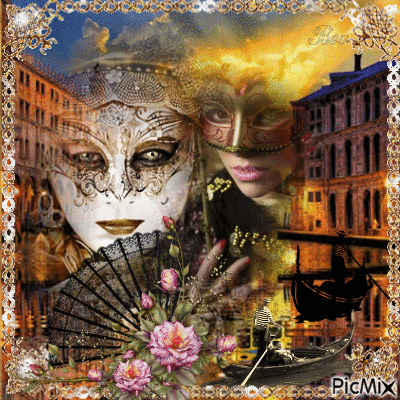 Carnival in Venice - Gratis geanimeerde GIF