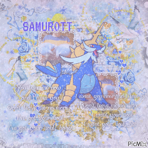 Samurott - GIF animado grátis