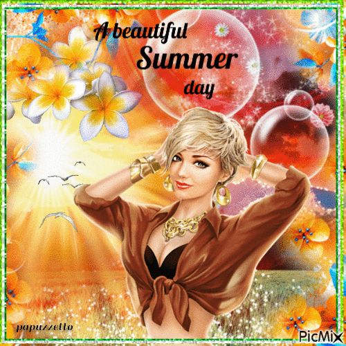 Beautiful summer day - 無料のアニメーション GIF
