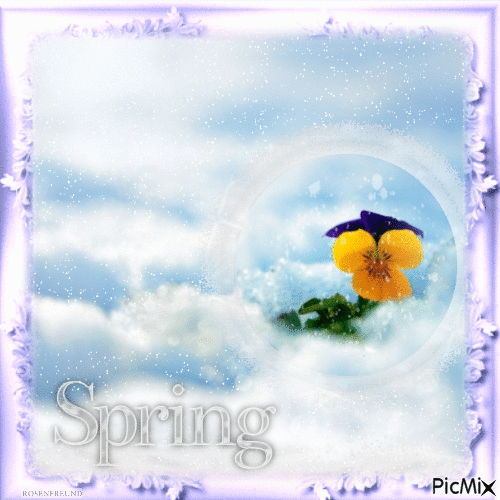 Bald ist Frühling und noch immer Schnee - 無料のアニメーション GIF
