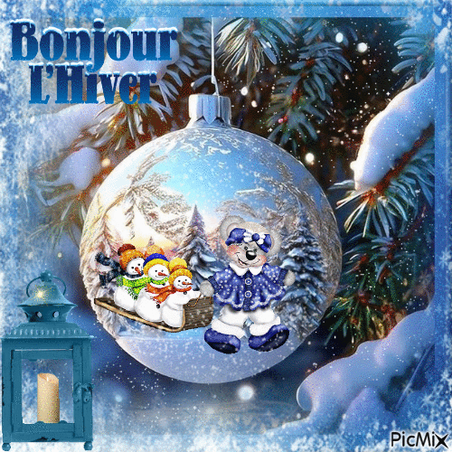 Bonjour l'hiver - Free animated GIF
