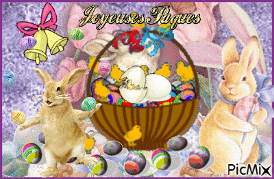 Joyeuse Pâques - 免费动画 GIF