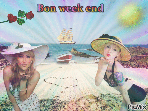 Bon week end 29 2017 - Бесплатный анимированный гифка