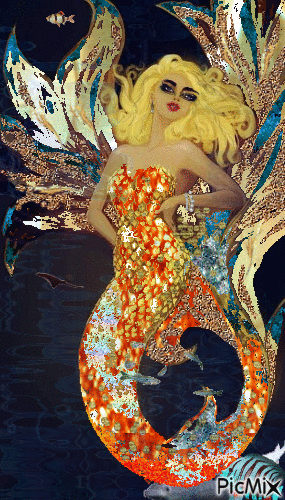 Sirène de mer - Besplatni animirani GIF