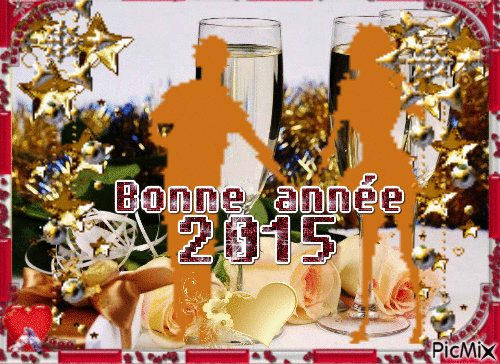 Bonne année 2015 - Ingyenes animált GIF