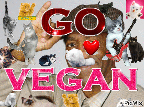 go vegan - Nemokamas animacinis gif