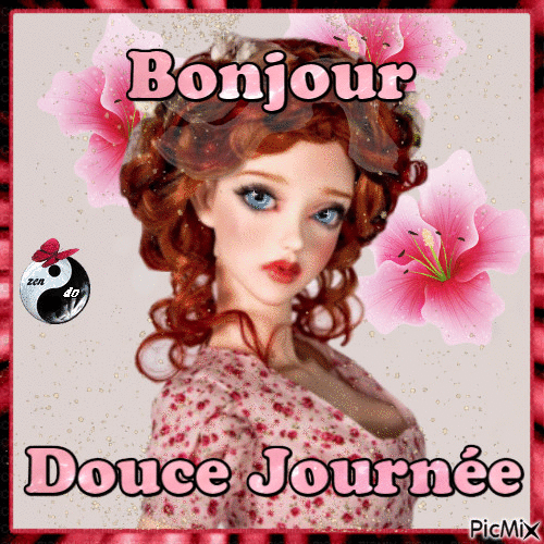 ✦ Bonjour fleurs - Ücretsiz animasyonlu GIF