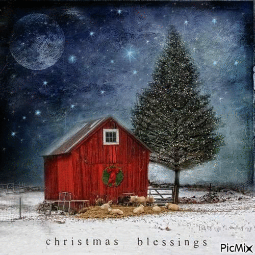 Christmas Blessings - Gratis geanimeerde GIF