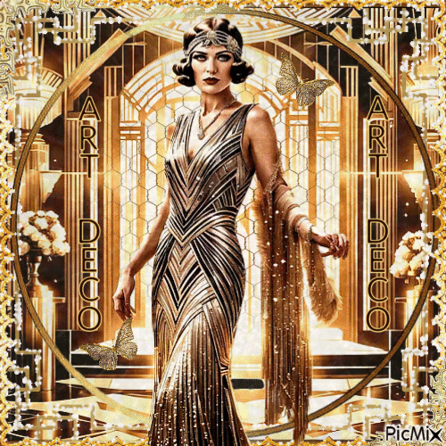 Art Deco - Gold - Δωρεάν κινούμενο GIF