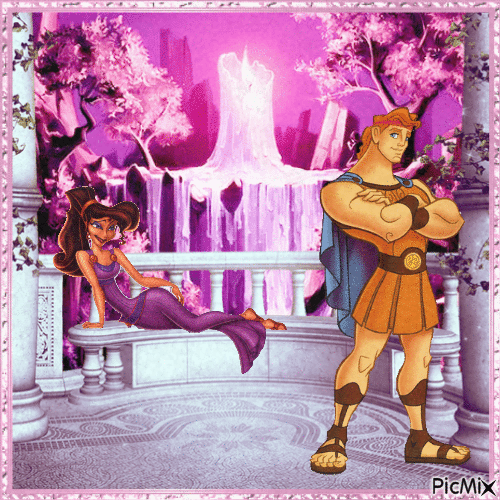 Hercules und Meg - Gratis geanimeerde GIF