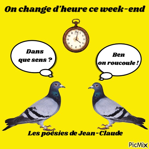 On change d'heure - 免费PNG